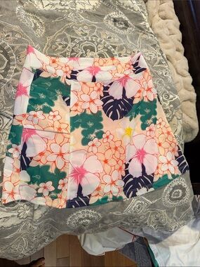 Tropical Floral running skirt—S